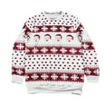 thumbnail image 3 of LoyisViDion Women Christmas Santa Claus Jumper Oversized Top Pullovers Sweatshirts White 12(XXL), 3 of 4