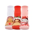thumbnail image 4 of Squishmallows Holiday Girls Ankle Sock 3-Pack Gift Box Set, Medium, 4 of 6