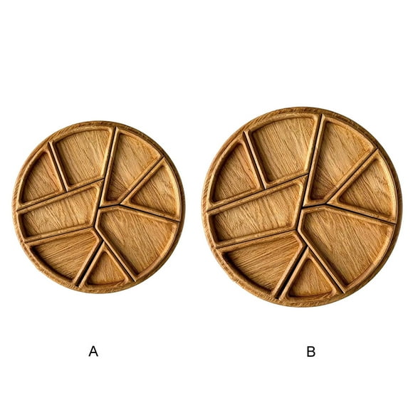 Cateissary Bandeja de madera para pan y dulces, fácil acceso a los artículos de la bandeja de presentación del buffet, pan, comida Cocina y Comedor 30*30*4 cm