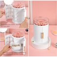 thumbnail image 3 of Creative Jewelry Box, white，Top Transparent Window Jewelry Organizer, Multifunctional Organizer, Accessory Rack with 4 Drawers for Ladies Girls Earrings Necklaces Bracelets Watch, 3 of 7