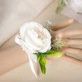 thumbnail image 3 of Flor de muñeca ZHAOCHENG de rosa blanca, flor de novia de boda, 2 piezas, 3 of 4