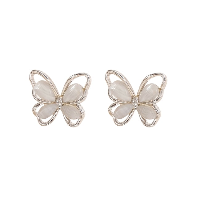 Personality Butterfly Stud Earrings Simple And Delicate Design Suitable For All Occasions