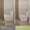 thumbnail image 6 of KK KE KING Quiet & Powerful Flush Round Compact One Piece Toilet for Small Bathroom, Space Saving, 12'' Rough-In, 6 of 9