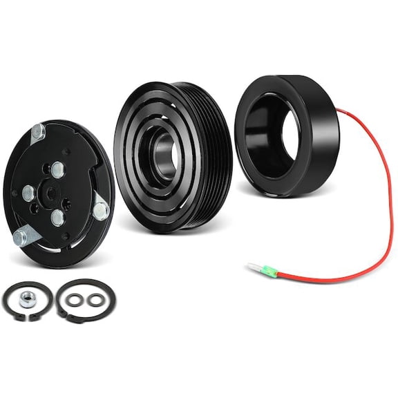 A/C Compressor Clutch Kit One Set - Compatible with 1996 - 2002 Dodge Dakota 2.5L 4-Cylinder 1997 1998 1999 2000 2001