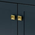 thumbnail image 3 of Ariel Hamlet 60 In. Double Oval Sink Bathroom Vanity With Carrara White Quartz Countertop 1.5 Edge In Midnight Blue, 3 of 11