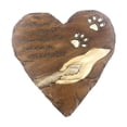 thumbnail image 2 of Piedra conmemorativa en forma de corazón, piedras de jardín, huella de pata, regalo para pérdida de perro, tumba para mascotas, lápida sepulcral para marrón, 2 of 8