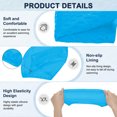thumbnail image 2 of Uxcell Gorro de Natación de Silicona en Forma de Lágrima para Mujeres y Hombres, Gorro de Natación Impermeable No Deslizante Duradero [Azul Lago], 2 of 6