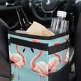 thumbnail image 6 of Flamingo Foldable, with Lid, Leak-Proof, Hanging Storage Bag Car Trash Can - Car Garbage Can - Trash Can for Car, 6 of 6