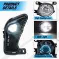 thumbnail image 2 of ALLTIMES LED White Fog Light Kit for Toyota Grand Highlander 2024-2025, Lights Switch Bezel Wire Harness Relay, 2 of 8