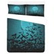 thumbnail image 1 of ABPHQTO Juego de ropa de cama de 3 piezas Funda nórdica de murciélagos de luna de Halloween con 2 fundas de almohada para la decoración de la habitación del hogar, 1 of 4