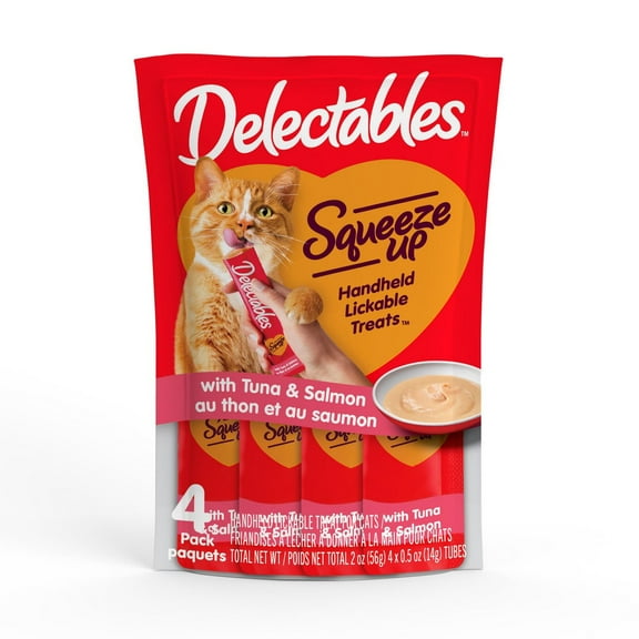 Gâteries pour chats Delectables™ Thon & Saumon Squeeze Up™