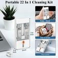 thumbnail image 5 of Aovky Keyboard Cleaner Laptop Cleaning Kit, 22-In-1 Keyboard Cleaning Kit, Laptop Cleaner Tool Compact Portable Electronic Cleaning Kit with Soft Brush and Spray for Tablet Phone Earbud Monitor, 5 of 10