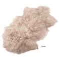 thumbnail image 4 of saro lifestyle mongolian lamb fur 100% wool throw rug, 20" x 35", charcoal, 4 of 5