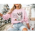 thumbnail image 3 of It’s the Most Wonderful Time of the Year Snowman Graphic Sweatshirt | Funny Winter Holiday Design | White Pullover, 3 of 6