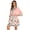 Pink, variant on Red-crowned crane Silk Bathrobe for Women Nightgown Robes V Neck Sleepwear for Spa