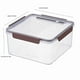thumbnail image 3 of Recipiente transparente para almacenar alimentos con temporizador integrado | Juego de 3 recipientes herméticos para conservar la frescura | Apto para microondas y refrigerador | Organizador de, 3 of 7