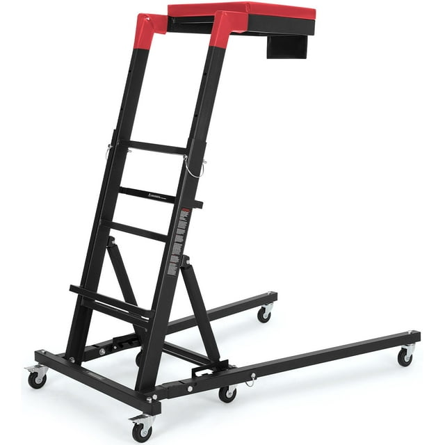 Kojooin Rampe Supérieure, Hauteur Réglable 48 Pouces-68 Pouces, Capacité de 400 Lb, Rampe Automobile Haute avec 6 Roues Pivotantes, Rampe Supérieure Pliable Robuste pour Garage et Atelier
