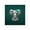 White, variant on CafePress - Teal Blue Day Of The Dead Sugar Skull Baby Elephan - Square Sticker 3" x 3"