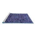 thumbnail image 2 of Ahgly Company Machine Washable Indoor Rectangle Medallion Blue Traditional Area Rugs, 6' x 9', 2 of 4