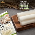 thumbnail image 5 of Korean Rice Cake Tteokbokkik Rice Cake, Chewy Tteok, Authentic Korean Street Food Snack, Perfect with Cheese and Ramen Noodles, No MSG, No Corn Syrup, Vegan and Gluten Free, Non-GMO 21.16 oz, 5 of 5