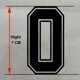 thumbnail image 3 of Parches termoadhesivos con números para camisetas de baloncesto, fútbol, niños y niñas, color blanco y negro, 3 of 5