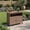 Brown, variant on AwayHome Outdoor Storage Cabinet, All-Weather HIPS Patio Sideboard Buffet with 3 Shelves and Magnetic Doors,Gray