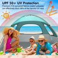 thumbnail image 3 of Carpa de playa WhiteFang para 3 personas, antiUV, color beige, 3 of 7