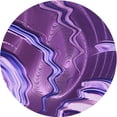 thumbnail image 1 of Ahgly Company Machine Washable Indoor Round Transitional Heliotrope Purple Area Rugs, 7' Round, 1 of 7