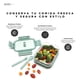thumbnail image 5 of Contenedor de alimentos Kochstelle Hermético de Vidrio con cubiertos Verde, 5 of 7