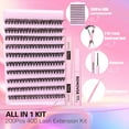 thumbnail image 2 of Natural Lash Extension Kit 168Pcs Lash Clusters Kit Wispy Eyelash Extensions 9-12MM Individual Lashes Extensions with Bond and Seal Lash Glue and Eyelash Extension Tweezers DIY at Home, 2 of 16