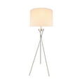 thumbnail image 2 of Aspen Creative 45022-11, Tripod Floor Lamp, Transitional Design in Satin Nickel, 59" High, 2 of 6