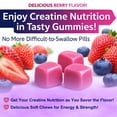 thumbnail image 4 of Creatine Monohydrate Gummies 5g Per Serving, Pre Post Workout Supplement for Muscle Growth Strength & Recovery, Supports Brain Cognitive Health, Vegan Gluten Free, 36 Count, 4 of 8