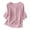 Pink, variant on Kogui Linen Tops for Women 3/4 Sleeve Summer Boho Peasant Blouses Dressy Casual Bohemian Tunic Shirts (AG,XXXL)