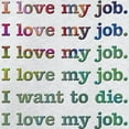 thumbnail image 3 of CafePress - I Love My Job Sweatshirt - Crew Neck Sweatshirt, 3 of 4