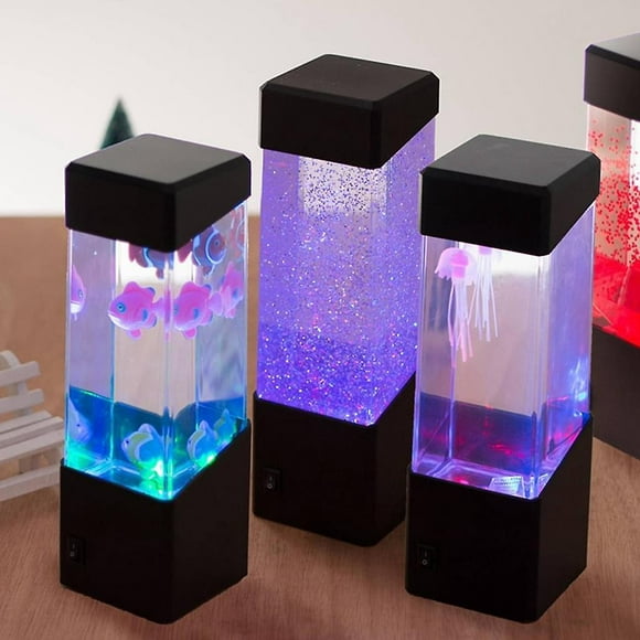 Mini Jellyfish Mood Lamp - Led Fancy Jellyfish Lamp Color Changing Mood Lamp / Usb Charging - Home Decoration Magic Lamp For Gift
