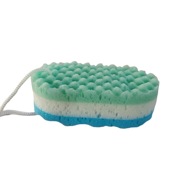 Billuyoard Esponja exfoliante para baño, removedor de piel muerta para brazos y piernas, absorbente, para hacer burbujas, para limpiar la piel del cuello y Suministros de limpieza para el hogar Azul Billuyoard HA062432-03