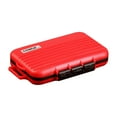 thumbnail image 1 of Drop Resistance Memory Storage Case Holder SD Storage Box Camera Cartridge Waterproof(Red), 1 of 9