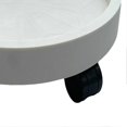 thumbnail image 3 of Flower Pot Tray Wheels Round Shape Removable Rotating Wheels Plant Stand for Balcony White 22, 3 of 4