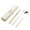Beige, variant on Stainless Steel Portable Cutlery Set，Travel Utensils with Case, Portable Silverware Set，with Spoon, Fork, and Chopsticks, Reusable Storage Box，for School Work Office lunch (Pink)