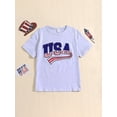 thumbnail image 2 of 4th of July Family Matching Outfits Mommy and Me Matching Tees Tops Short Sleeve American Flag T-Shirts/Shorts Set Summer Clothes, 2 of 7