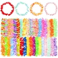 thumbnail image 1 of GOOHOCHY Guirnalda hawaiana de 36 piezas con flores artificiales de colores para el cuello, ideal para fiestas temáticas tropicales de Hawái, bodas, playa, cumpleaños, tamaño pequeño., 1 of 7