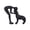 BlackStanding, variant on Lynono Co.,Ltd Unique Resin Statue Man And Dog Sculpture For Bookshelf Decoration MemorialG1ftDetailed Resin Man And Dog Sculpture Ornament GreatG1ftFor Dog Enthusiasts