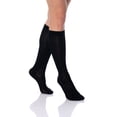 thumbnail image 2 of Over The Calf Socks for Men and Women Black 3 PAIRS Boot Socks Size 9-11, 2 of 7