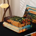 thumbnail image 5 of catabedysis Autumn Camping Zipper Full Size Comforter Sets with Fitted Sheet and 2 Pillowcases,Fall Tipi Print Zipper Bedding Set For Boys,Multicolor,Black Reversible,4 Pieces, 5 of 7