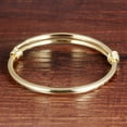 thumbnail image 2 of Adjustable Copper Bracelet Fashion Kids Jewelry Creative Bracelet Push-pull Open Bangle (Golden), 2 of 8