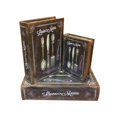 thumbnail image 1 of Set Of 3 Brown Silverware Lined Nested Wood Bookends, 1 of 1