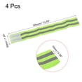 thumbnail image 2 of Uxcell Reflective Bands for Arm Wrist Ankle Leg 14x2 Inch Strip for Cycling Running Walking Green 4 Pack, 2 of 5