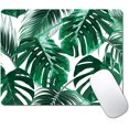 thumbnail image 1 of Small Green Tropical Leaves Mouse Pad Personalized Portable Travel Mousepad Non-Slip Rubber Base Perfect for Laptop & Wireless Mouse, 1 of 5
