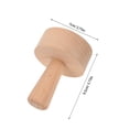 thumbnail image 2 of NIYANGLE Mini Tart Pan Light Brown Wood Round Baking Tools Set For Baking Enthusiasts Daily Use, 2 of 6