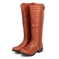 thumbnail image 5 of New Women Liliana Lenice-1 Leatherette Ribbed Knee High Belted Motorcycle Boot, 5 of 5